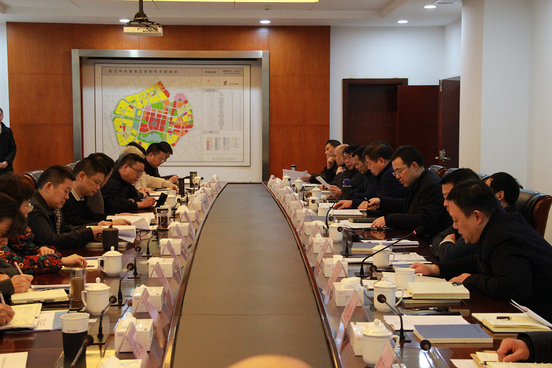 武汉中央商务区召开2018年建设座谈会