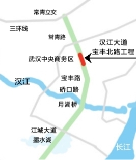 汉江大道打通“最后一公里”,8月底将达到通车条件